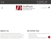 Tablet Screenshot of acuphysio.ie